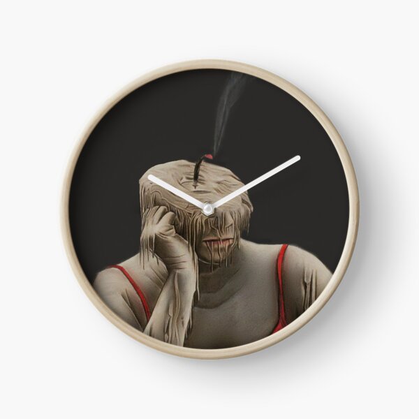 Candle Face (Color Pencil Drawing) Clock