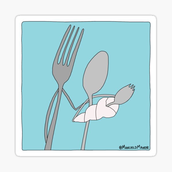Spork Baby Sticker