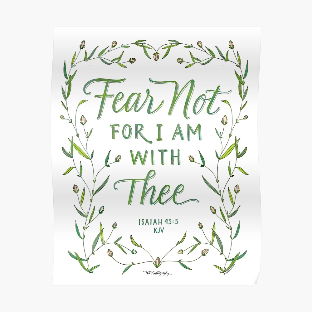 fear not for i am with thee bible verse