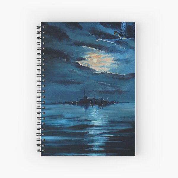 Dragon over Laketown Spiral Notebook