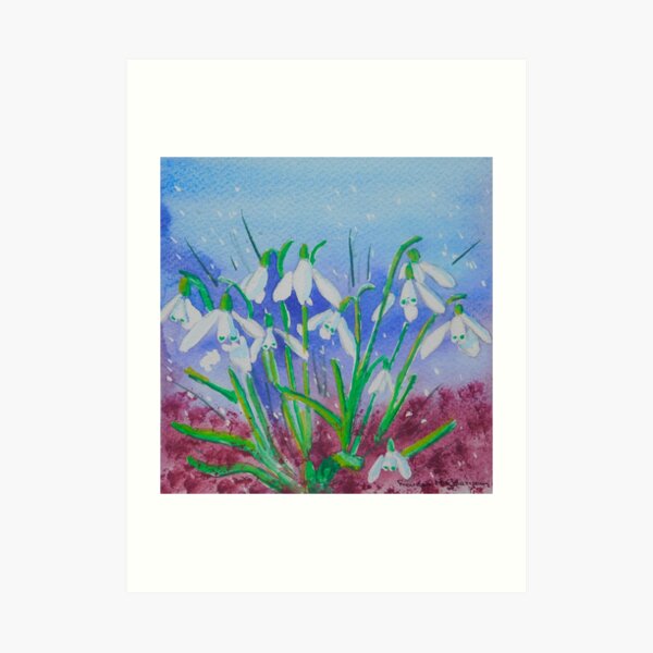 Snowdrops Art Print