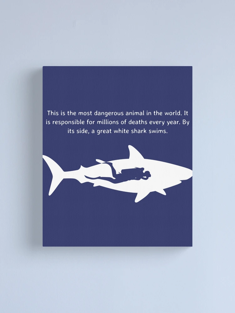 Dangerous Animal Scuba Diving design Great White Shark graphic