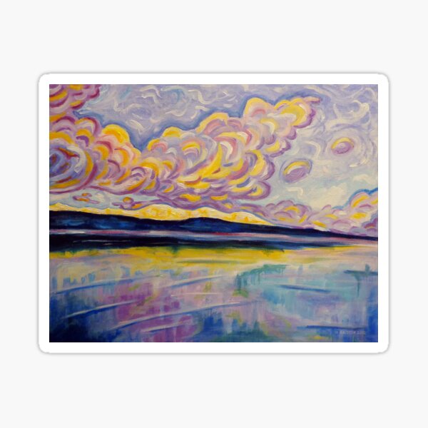 Sunrise on the Comox Glacier Sticker