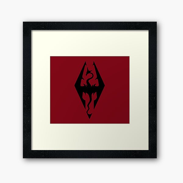 Elder Scrolls Tattoo Wall Art Redbubble