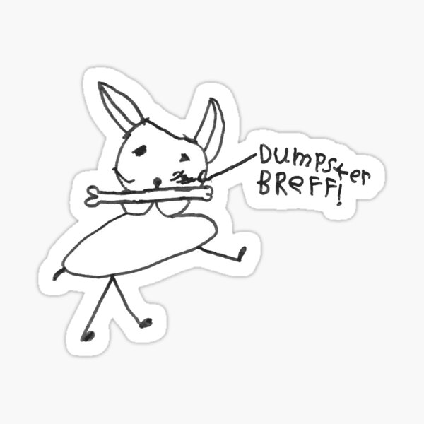 Dumpster Breff Sticker
