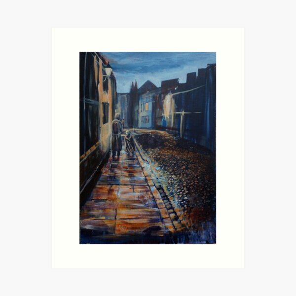 Tolkien and Bilbo in Oxford Art Print