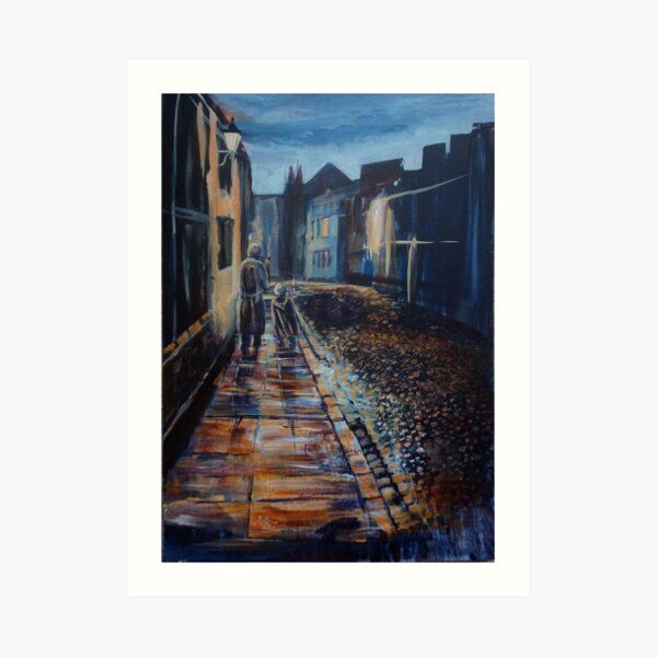 Tolkien and Bilbo in Oxford Art Print