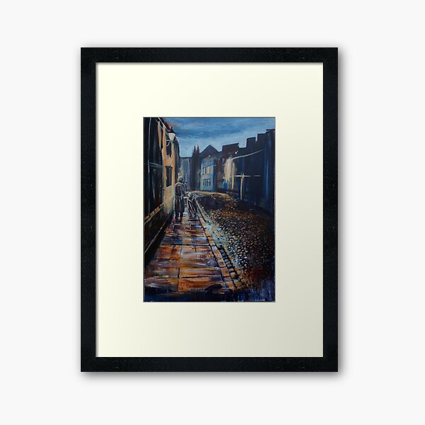 Tolkien and Bilbo in Oxford Framed Art Print