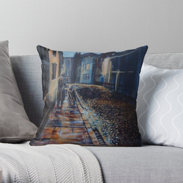 Tolkien and Bilbo in Oxford Throw Pillow