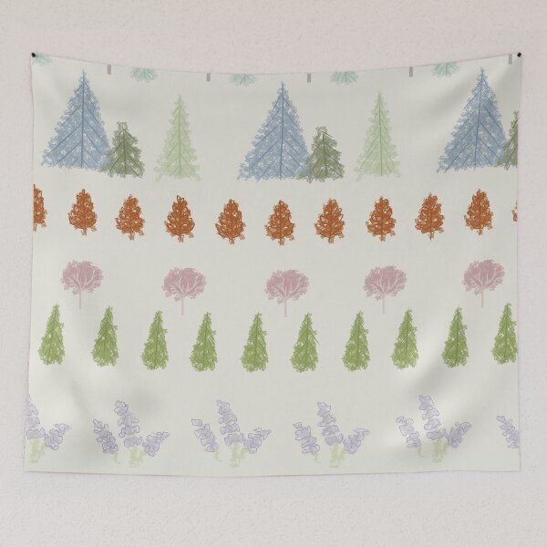 Item preview, Pine trees and Lavender designed and sold by -JustSayin.