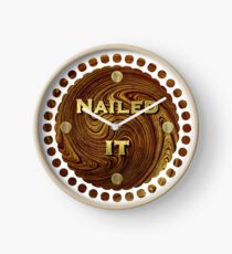 Nailed It Woodworker - Carpenter Print Clock