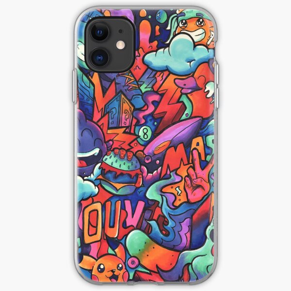 L O U V I C // Copic Marker Doodle iPhone Soft Case