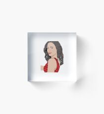 Lana Parrilla Zeichnung Acrylblock
