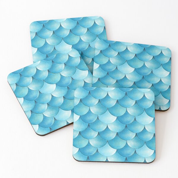 Item preview, Mermaid scales , turquoise designed and sold by MagentaRose.