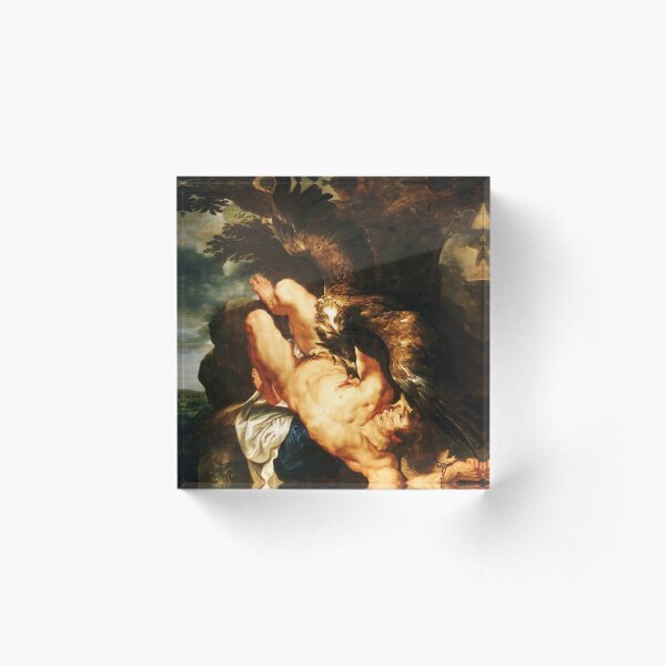 HIGH RESOLUTION Prometheus Bound Paul Rubens Acrylic Block