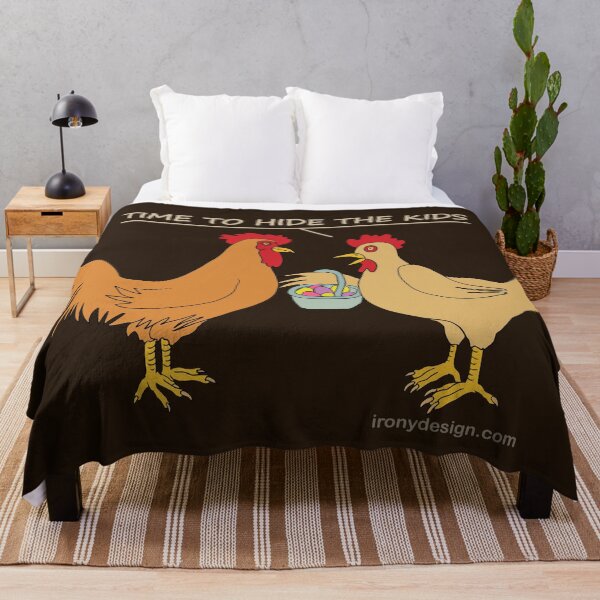 Item preview, Funny Chicken Easter Egg Hunt Cartoon Brown designed and sold by ironydesigns.