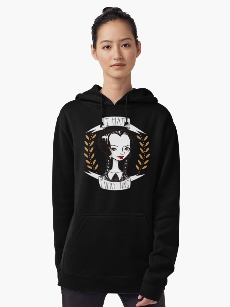 Wednesday Addams Hoodie
 "Wednesday Addams" Pullover Hoo by theallegra