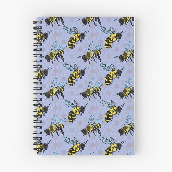 Item preview, Bumble Bees en Blue Honey Comb designed and sold by ArtfulFreddy.