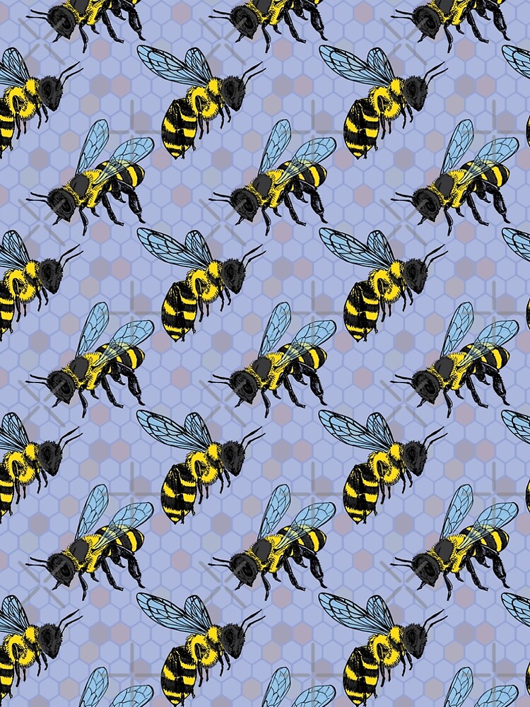 Bumble Bees on Blue Honey Comb" A-Line Dress for Sale by ArtfulFreddy | Redbubble Bumble Bees on Blue Honey Comb" A-Line Dress for Sale by ArtfulFreddy | Redbubble
