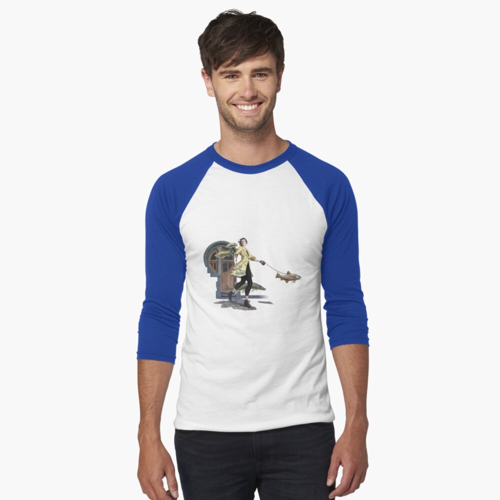 Item preview, Baseball ¾ Sleeve T-Shirt designed and sold by jasoncmeyer.