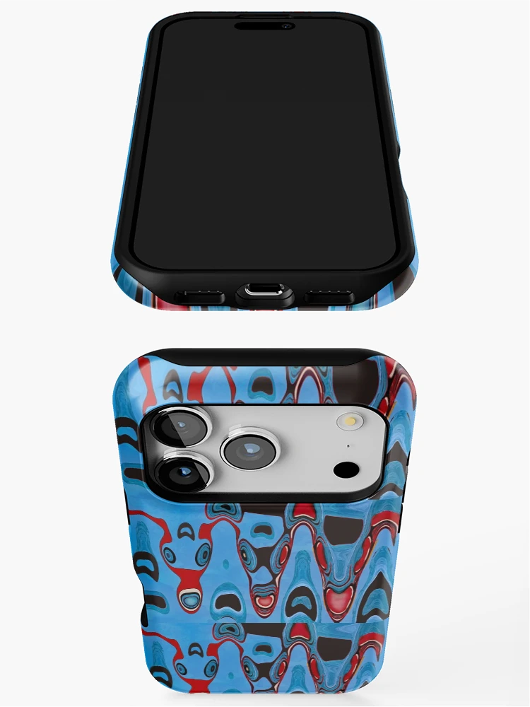 Thumbnail 3 of 4, iPhone Case, Three Rams Abstract designed and sold by CarolM.