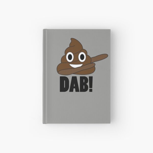 Poop Dab Emoji Hardcover Journal