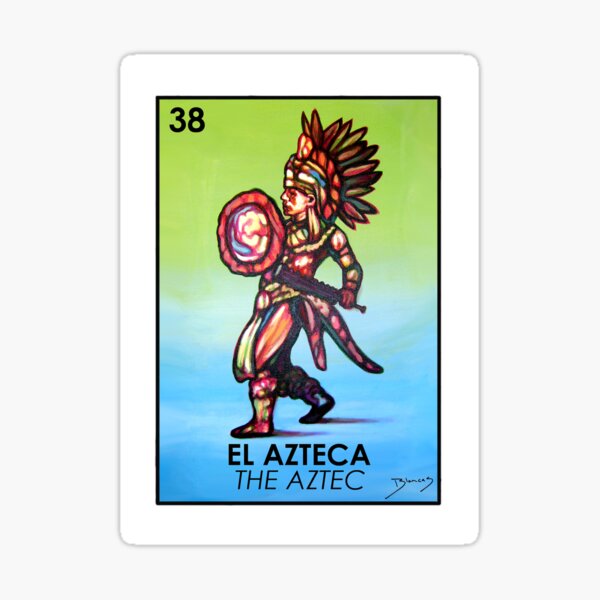 Item preview, El Azteca - The Aztec - Loteria designed and sold by davidblancas.