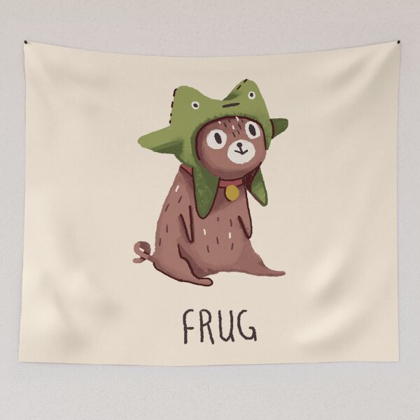Item preview, Pug in a frog costume.. Frug. designed and sold by Mr Mandrake.