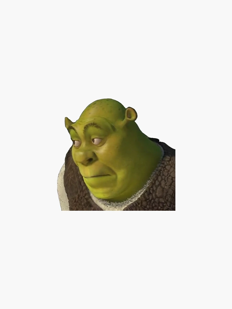 Meme Sticker - Battleblock Theater Custom Heads Shrek - Free Transparent PNG  Download - PNGkey