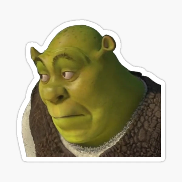 Shrek meme sticker Art Board Print for Sale by kha02