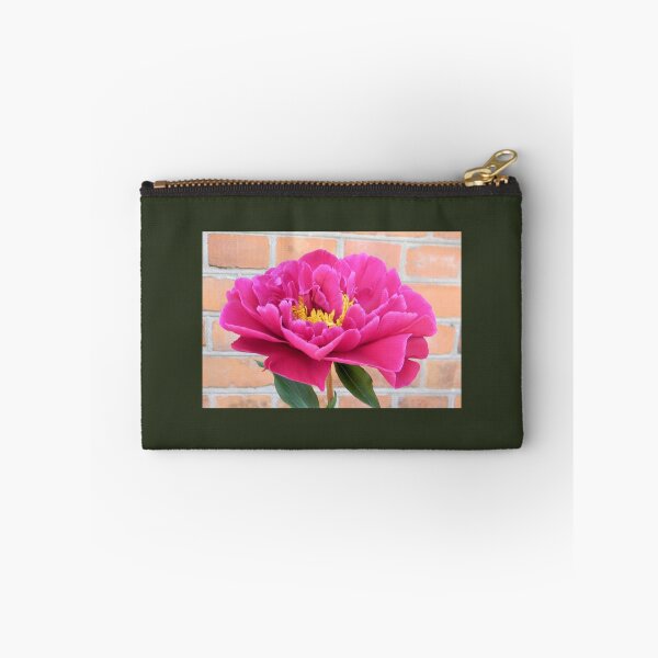 Item preview, Hot Pink Peony Against Brick designed and sold by Kathleen Brant.
