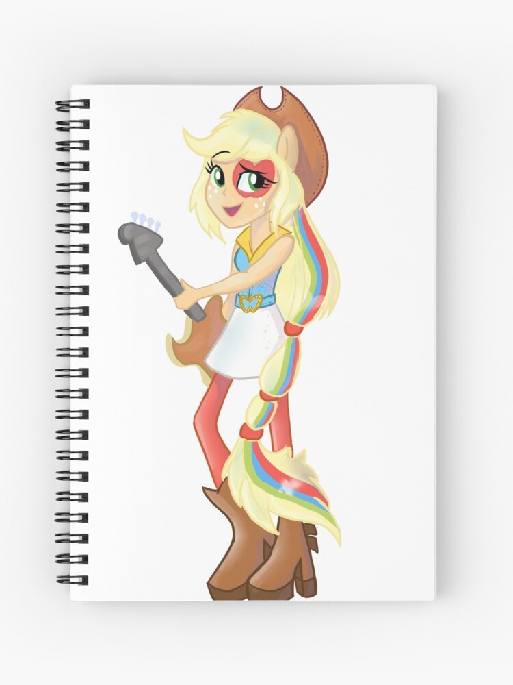 Applejack Rainbow Rocks Journal for Sale by SophilliaArts Redbubble