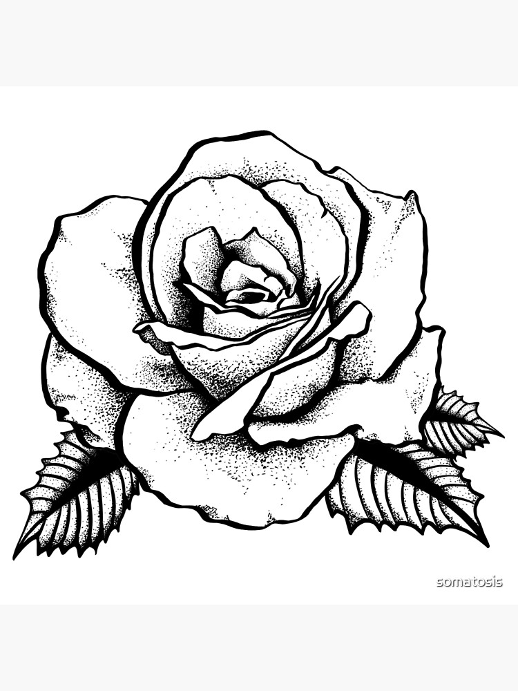 Tribal rose flower, rose tattoo, png | PNGWing