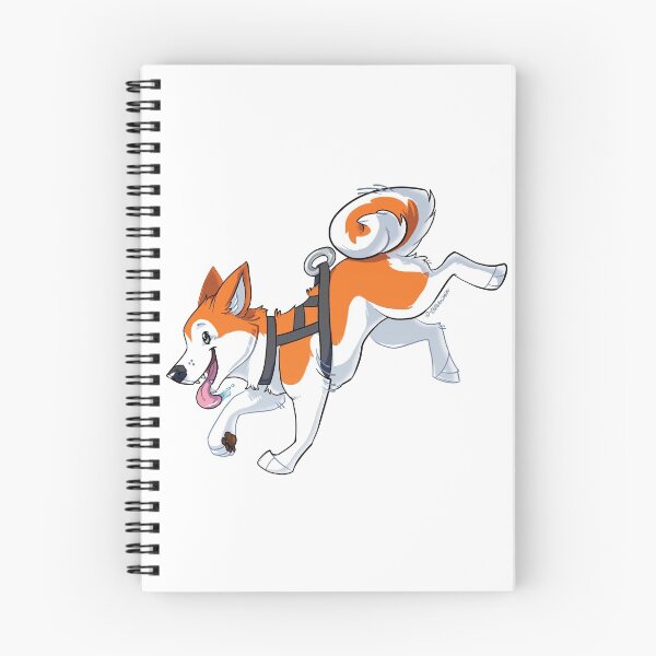 Item preview, Naranja husky corriendo designed and sold by Eevachu.
