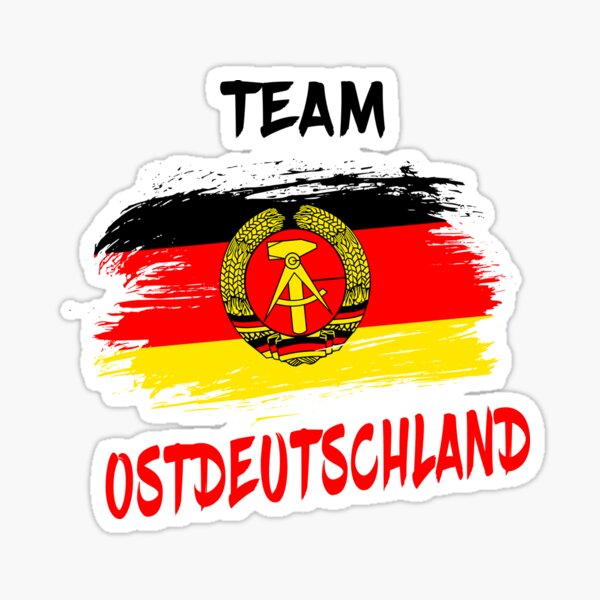 2x Aufkleber DDR Fahne GDR Flagge Sticker Fun Ossi Ostdeutschland Osten 