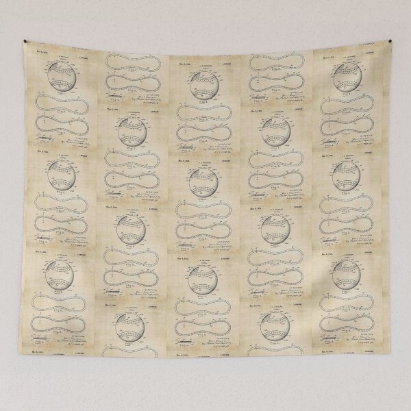 Item preview, Baseball Patent designed and sold by VintageTeesNow.