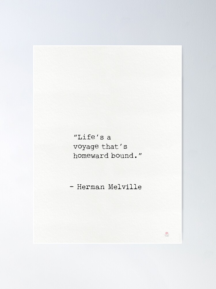 Melville quote 13 Poster for Sale by epicpaper quotes
