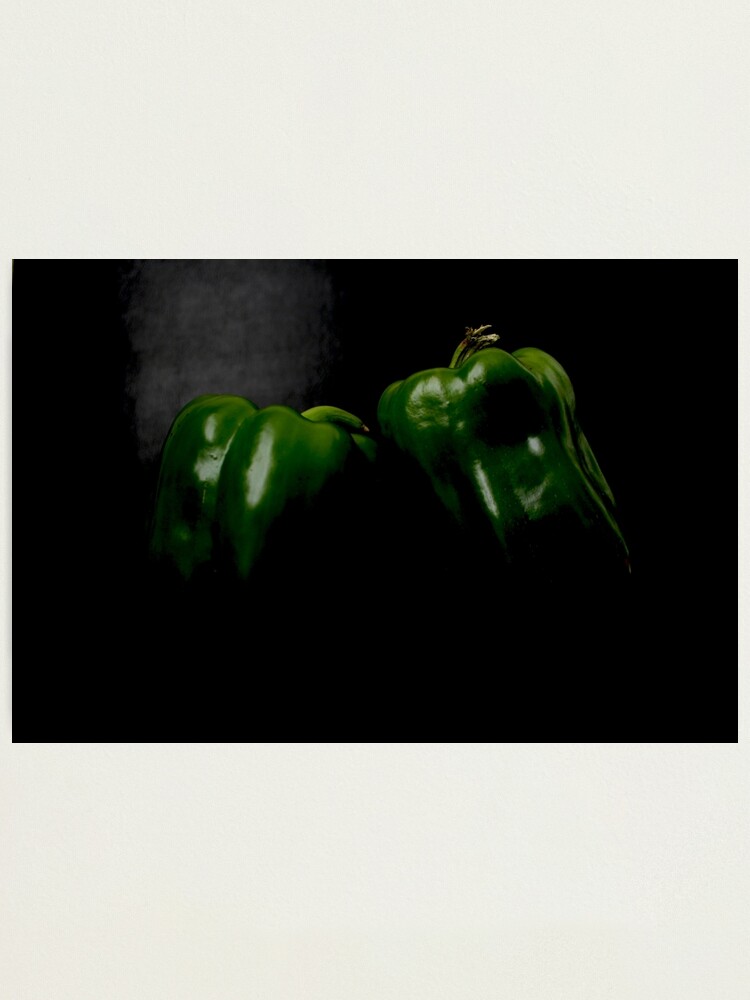 Alternate view of Two Green Peppers Photographic Print