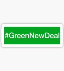 Green New Deal Bumper Sticker Sticker