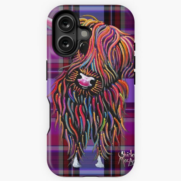Vista previa del artículo con la obra «SCoTTiSH HiGHLaND CoW 'TaRTaN BoLLY P' de SHiRLeY MacARTHuR», diseñado y vendido por Shirley MacArthur Limited.