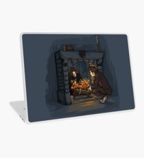 The Witch in the Fireplace Laptop Skin
