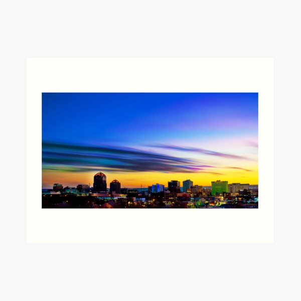 The Color of Downtown Albuquerque Art Print