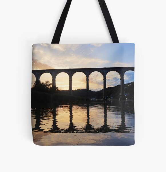 Dusk on the River All Over Print Tote Bag