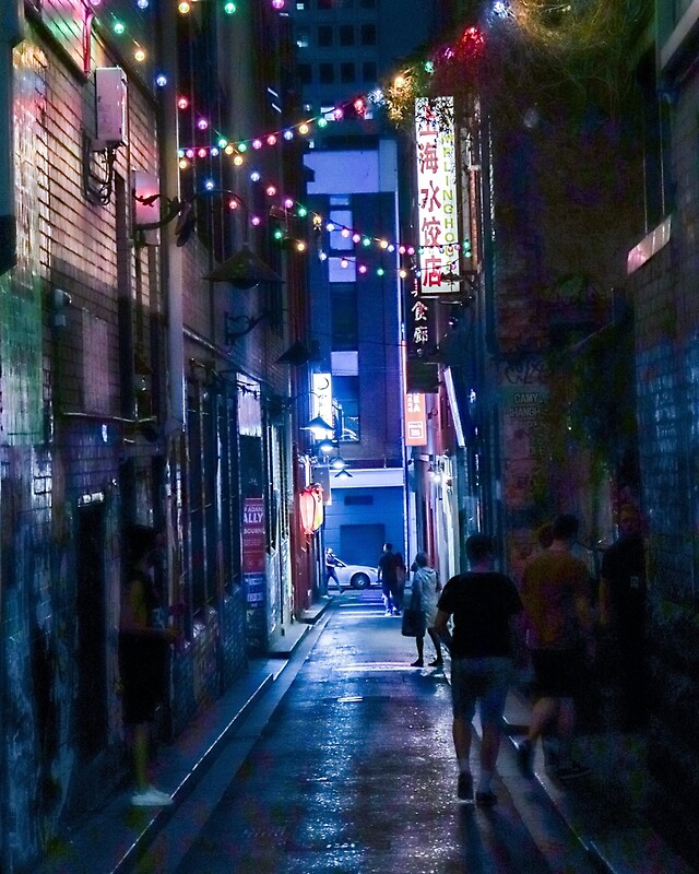 Dystopian Aesthetic Alleyway By Jack Evans Redbubble