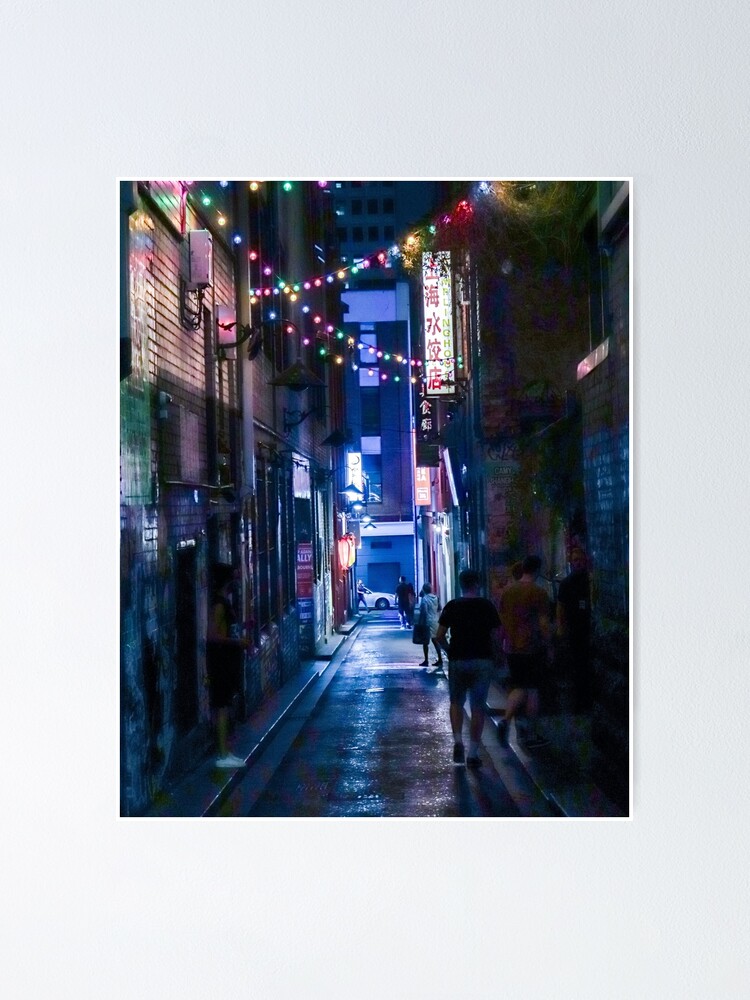 Dystopian Aesthetic Alleyway Poster By Jackevansimages Redbubble