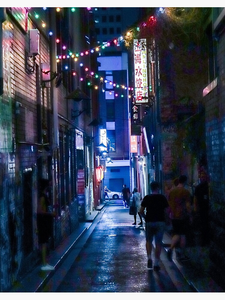 Dystopian Aesthetic Alleyway Art Board Print By Jackevansimages Redbubble