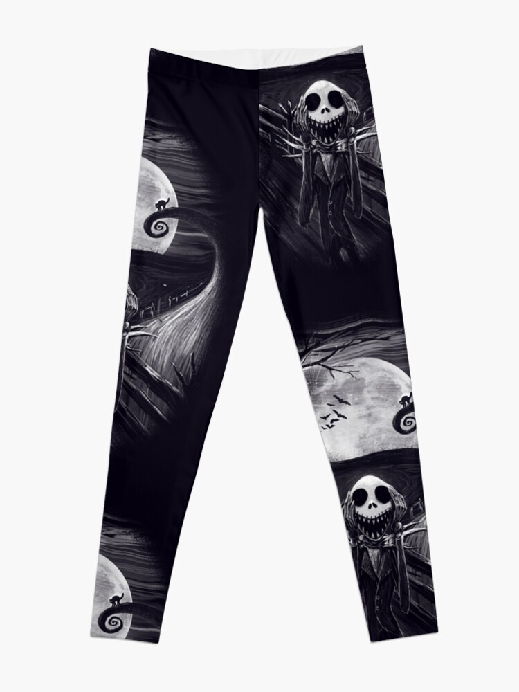 Thumbnail 3 of 5, Leggings, The Scream Before Christmas designed and sold by nicebleed.