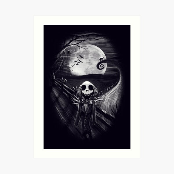 The Scream Before Christmas Art Print