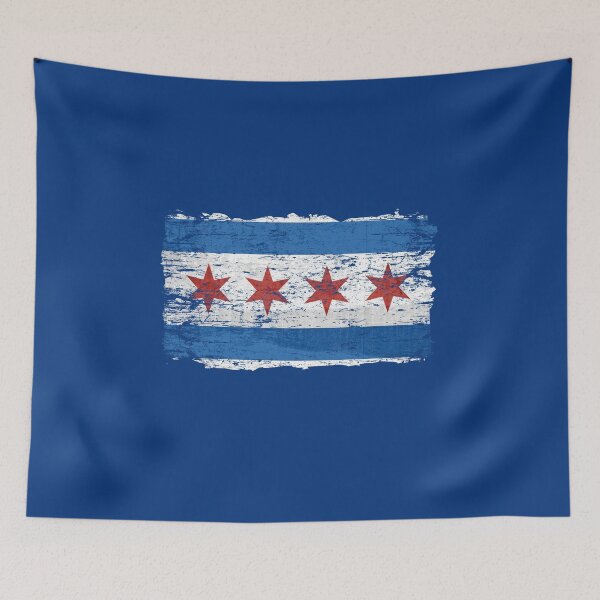 Item preview, Chicago City Flag Red Stars Grunge Vintage Distresses Style Lover Gift  designed and sold by alenaz.