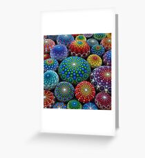Jewel Drop Mandala Stone Collection #1 Greeting Card